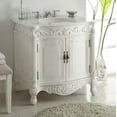 thumbnail image 2 of 32" Benton Collection Fiesta Antique Victorian Classic Style White Bathroom Vanity CF-2873W-AW, 2 of 5