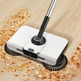 thumbnail image 6 of Hand Push Sweeper, 3-in-1 Household Cleaning Tool with Brooms Dustpan and Trash Bin, Angle-Adjustable for Hair and Fruit Shells, Easy to Use, 6 of 9