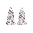 thumbnail image 2 of BemeyourBBs Toddler Baby Girls 4th of July Outfit Patriot Independent Day Summer Romper Clothes One Piece Jumpsuit Bell Bottoms Casual Slim Fit American Flag Print Halter Neck Backless Overalls, 2 of 9
