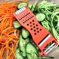 thumbnail image 5 of Pelador y rallador de cocina multifunción de plástico de mano, 2 uds., herramienta para cortar verduras, frutas, pepino, patatas, zanahorias, queso, utensilios de Chef, 5 of 5