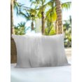 thumbnail image 6 of Outdoor Pillows Waterproof, Grey Ombre Bedding Throw Pillows with Insert for Couch Sofa Bed, Modern Abstract Gradient Minimalist Art 12x20 Inch Pillowcases Decorative Camping Patio Pillow Set of 1, 6 of 8