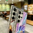 thumbnail image 7 of SaniMore for Samsung Galaxu S23 Ultra 6.8" 2023 Case with 360 Rotating Ring Bracket, Unique Fashion Marble Print Pattern Soft TPU Slim Fit Protective Shockproof Stylish Girly Stand Case, Black/White, 7 of 7