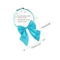 thumbnail image 2 of INSPIRE CHIC Women's Adjustable Solid Pre-Tied Bowknot Self Halter Neck Bow Tie Lake Blue 13*16cm/5.12"*6.30", 2 of 5