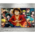 thumbnail image 1 of Cuadro Decorativo Personajes Animes Populares Canvas Listo Para Colgar 40x60cm Jungle Art Impresion Tela Arte, 1 of 6