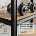 thumbnail image 4 of 5-Tier Garage Storage Shelves, 2000 lbs Heavy Duty Metal Shelving Unit with Adjustable MDF Boards, 71 in H x 35.5 in W x 15.8 in D, Black, 4 of 8