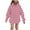 Pink, variant on LIaqionyy Girls Oversized Hoodies Sweatshirt Kids Long Sleeve Striped Pullover Tops Drop Shoulder Sweatshirts