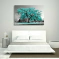 thumbnail image 2 of Large Tree Unframed Leaves Black White Canvas Wall Art Picture Print Home Decor, 2 of 5