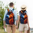 thumbnail image 5 of Yiaed Red And Blue Abstract Print Backpack, Premium Laptop Backpack, Travel Backpack for Women, Lightweight Backpacks, Comfortable Back Pack-Medium, 5 of 7