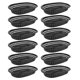 thumbnail image 4 of 12pcs Fries Plastic Burger Cestas Cestas de comida rápida Barras de bote en forma de bata (Negro) HOMEMAXS HaoMX11320526, 4 of 6