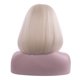 thumbnail image 4 of Rosa Star Short Bob Bob Wigs 12 "Rectas con flequillo plano Peluca sintética Cosplay Cosplay Daily Party Wig for Women (613#) esquí esquí Gafas de esquí, 4 of 5