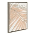 thumbnail image 2 of Kate and Laurel Sylvie Palms Framed Canvas Wall Art by Alicia Schultz, 18x24 Gray, Tropcal Beachy Art for Wall, 2 of 8