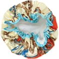 thumbnail image 2 of ORUYROP Allylew Réutilisables Chapeaux de Douche Imperméables pour les Femmes pour les Cheveux Longs, Royal, 2 of 4