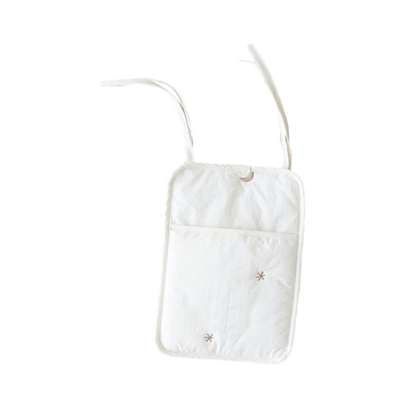 Bolsa de almacenamiento colgante para cabecera de bebé, bolsa de almacenamiento de cochecito multifuncional fácil de llevar, artículos esenciales para A