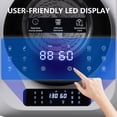 thumbnail image 3 of Holaki 850W, 1.5 cu. ft. Portable Compact Electric Laundry Dryer, Cloth Dryer, Stainless Steel Tub, UV Sterilizaiton,Digital Touch Panel, for Home/Apartment/Dorms, 3 of 6