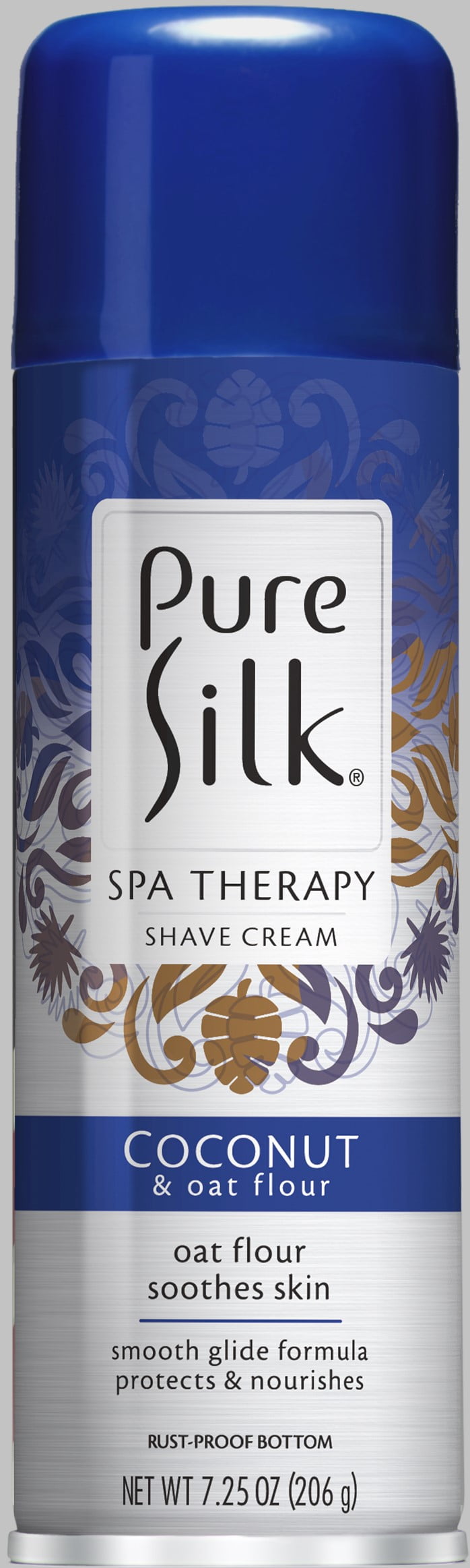 Pure Silk Coconut & Oat Flour Spa Therapy Shave Cream for Women, 7.25 ounces