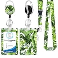 thumbnail image 1 of Cordón de plumas de poliéster con transferencia térmica, hebilla fácil de levantar, de arcoíris, redondo, de aleación de zinc, con diseño floral de PVC, para tarjetas y certificados, 1 of 4