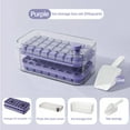 thumbnail image 2 of SLYNSHome Ice Tray,Bilayer 64 Cell Press-type One Button Release Ice Trays ,Ice Maker Mold for Freezer with Lid & Bin,Crushed Ice Tray for Chilling Drinks Coffee Juice, 2 of 4