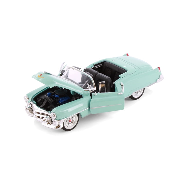 1953 Cadillac Eldorado Convertible, Teal - Welly 22414C/4D - 1/24