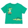 thumbnail image 4 of Funstuff Alligator Later Gator T-Shirt and Mesh Shorts Outfit Set Toddler to Little Kid, 4 of 5