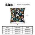 thumbnail image 5 of Football Luxurious Velvet Throw Pillow Covers with Unique Patterns - Set of 2 Pillow Covers and Inserts, 16x16, 18x18, 20x20 Inches for All Occasions, 5 of 6