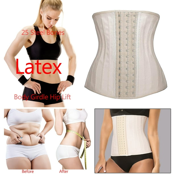Fajas Moldeadora Reductoras Mujer con 3 Ganchos Tmvgtek Latex Corset Reductor Waist Trainer Colombianas Abdomen