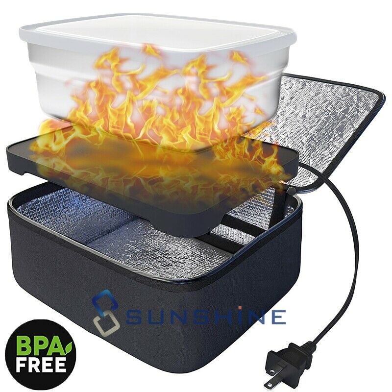 Lunch Box Stove 55W Portable Home Hot Food Warmer Heated Electric Oven