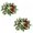 B, variant on Artificial Holly Berry Pinecone Candle Rings for Home Table Centerpieces, Rustic Holiday Wreath Decor for Home, Christmas Seasonal Tabletop Ornament Accents, 1Pack A