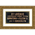 thumbnail image 1 of Sophie 6 14x9 Gold Ornate Wood Framed with Double Matting Museum Art Print Titled - 8th Avenue, 1 of 4