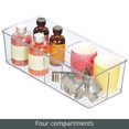 thumbnail image 3 of Papelera organizadora de almacenamiento mDesign Plastic Ligne Collection, transparente, 3 of 6