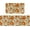 Pumpkin Pink Flower, variant on Fall Kitchen Rugs Set of 2,Orange Pumpkin Pink Flower Autumn Thanksgiving Farmhouse Floor Mats and Rugs Non Skid Washable for Kitchen Home Decor (17"x47"+17"x30")
