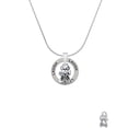 thumbnail image 2 of Delight Jewelry Silvertone Napoleon's Small Bee Laugh Ring Charm Necklace, 18", 2 of 4