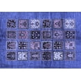 thumbnail image 1 of Ahgly Company Indoor Rectangle Abstract Blue Modern Area Rugs, 8' x 12', 1 of 4