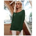 thumbnail image 2 of Pull-over à Manches Longues Bouffant Solide pour Femmes, 2 of 6