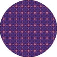 thumbnail image 1 of Ahgly Company Indoor Round Patterned Dark Orchid Purple Area Rugs, 8' Round, 1 of 6