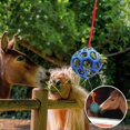thumbnail image 3 of Bola de heno para caballos, juguetes para caballos, juguetes para comederos de cabras, bola de golosinas para caballos, juguete colgante para alimentar ovejas, caballos, comederos de cabras y aliviar, 3 of 4
