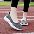 thumbnail image 2 of YOURDIARY Women's Walking Shoes Comfort Low Vamp Slip On Fit Sneaker Gray, 2 of 5