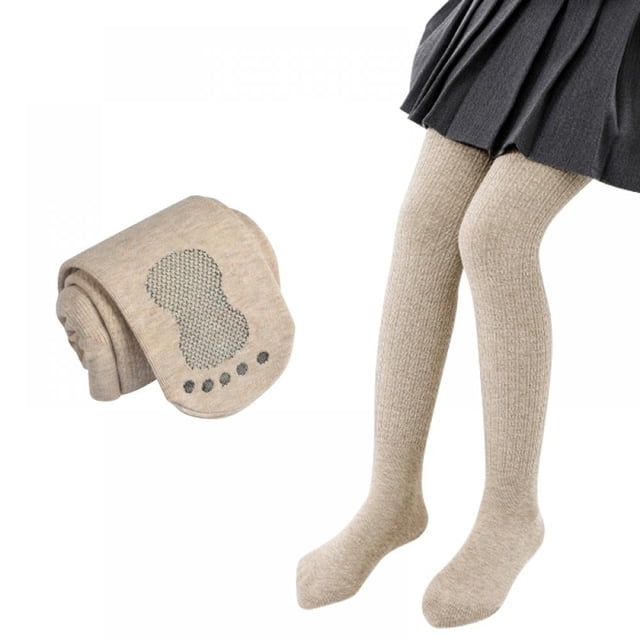 Bas de Danse Doux à Pieds Collants de Ballet Enfants Super Élasticité Collants d'Uniforme Scolaire pour Filles