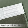 thumbnail image 4 of Sage Green Velvet Curtains 90 inches 2 Panels - Pinch Pleat Luxury Room Darkening Window Drapes for Bedroom Living Room Thermal Insulated Super Soft Blackout, Back Tab Rod Pocket, W52 x L90, 4 of 8
