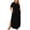 Black, variant on Tqcoqu Women's Plus Size Casual Maxi Dresses,Short Sleeve Loose Beach Dress Sundress with Pockets,Black Women's XL-XXXXXL