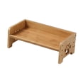 thumbnail image 2 of Almencla Dog Bowl Stand Tall for Medium Large Dogs Feeding Tray Bamboo Pet Food Table L, 2 of 8