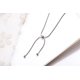 thumbnail image 5 of Collar con colgante de cadena de hueso de serpiente de bola para mujeres, adolescentes y niñas, hipoalergénico, minimalista, ajustable, con borla de lazo, delicada joyería de vacaciones de la suerte,, 5 of 6