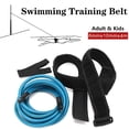 thumbnail image 2 of Blue Swim Training Belt, Lightweight FastDrying Stationary Swimming Kit, Thickened Widening Adjustable Length Pool Harness, 2 of 7