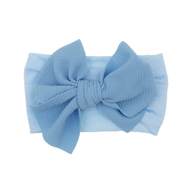 Bandeau Bleu 1 Pce Nouveau-Né Bébé Fille Bandeau Nœud Extensible