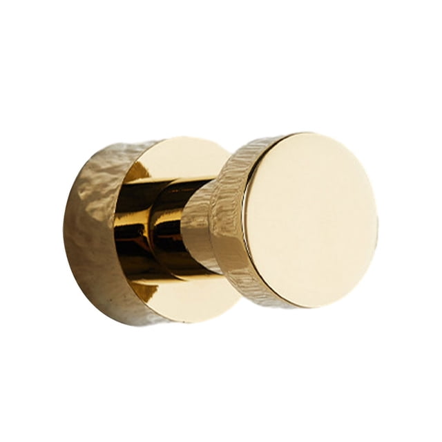 Matsuzay Colgador autoadhesivo para toalleros - Amplias aplicaciones Latón Cobre autoadhesivo potente para baño Material de latón Almacenamiento y organización del hogar dorado -(tornillos)
