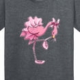 thumbnail image 4 of Inktastic Flamingo Ballerina in Tutu and Ballet Toe Shoes Youth T-Shirt, 4 of 5