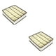 thumbnail image 1 of Kearding 1 unidad de cajas de almacenamiento plegables de varios tamaños, ropa interior, armario, cajón, divisor, organizador de armario con Beige 24 cuadrícula 2Conjunto, 1 of 6