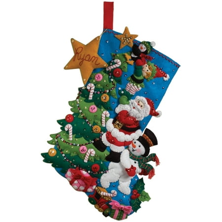 Bucilla Felt Stocking Kit, The Finishing Touch