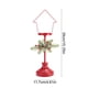 thumbnail image 3 of Adornos navideños de escritorio: candelabros navideños de hierro rojo, artículos de regalo, portavelas de estilo vintage, decoración para escaparates., 3 of 6