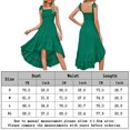 thumbnail image 2 of Vestido de mujer de una línea sin mangas con cuello cuadrado Maxi vestido para cóctel (verde XL) FLhrweasw Para estrenar, 2 of 6