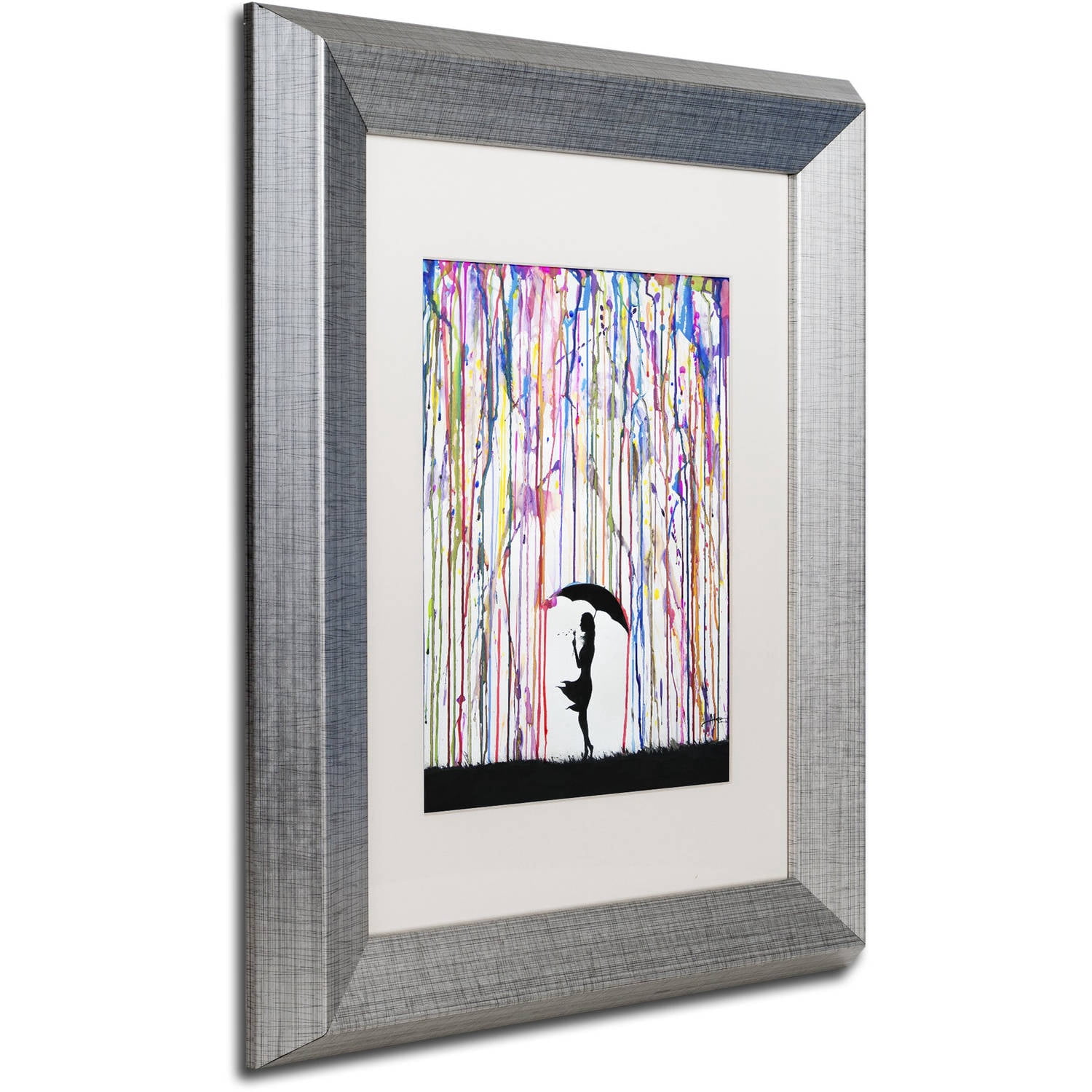 Trademark Fine Art 'Persephone' Canvas Art by Marc Allante, White Matte, Silver Frame